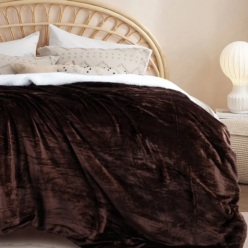 Casselle Reversible Blanket - Coffee Brown media 1
