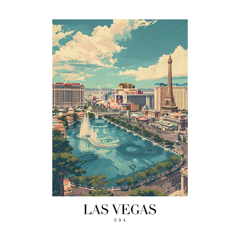 London & Vegas Wall Art - Set Of Two media 4