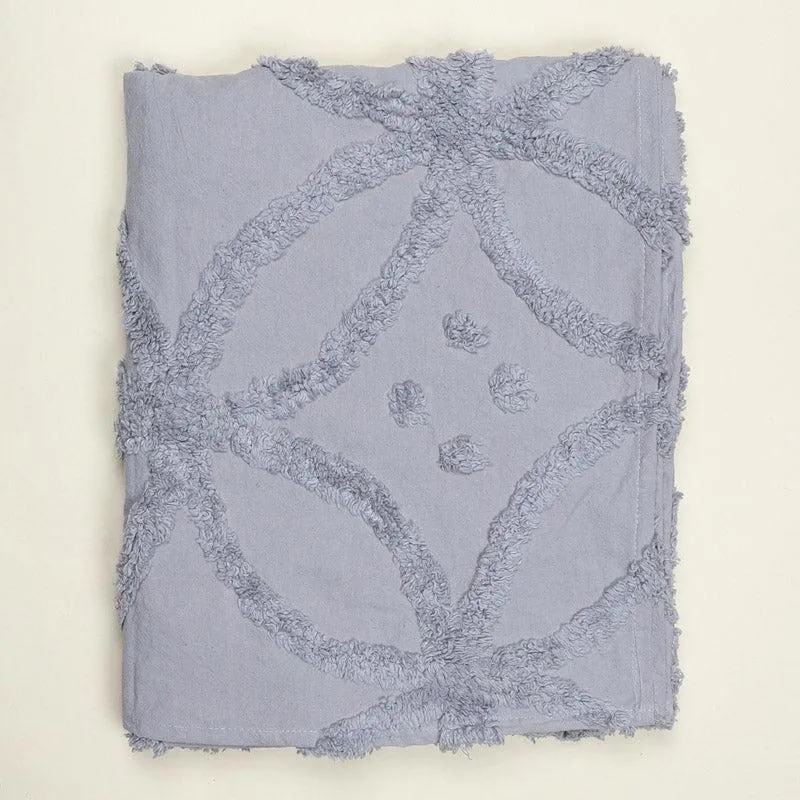 Marigo Cotton Throw - Light Grey media 3