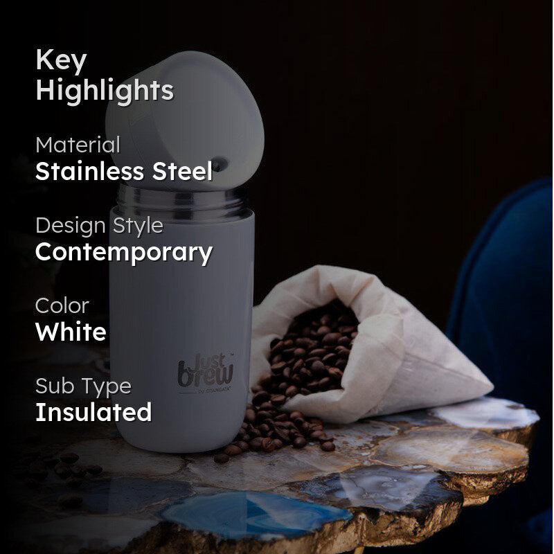 Sip Silico Insulated Sipper (White) - 355 mL media 2