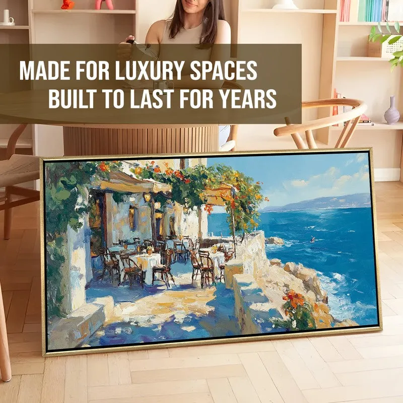 Fuchsia Canvas Wall Painting With Frame media 7