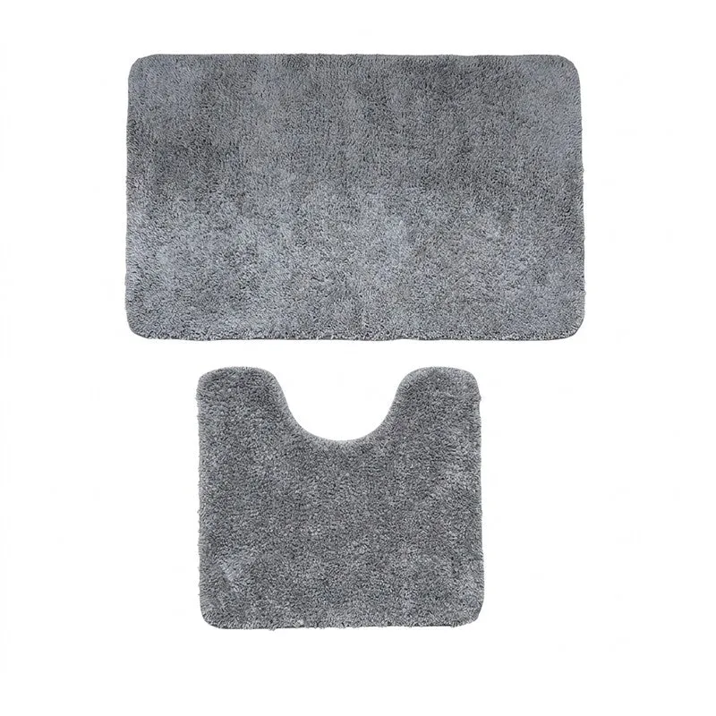 BathEase Anti Skid Bath Mats (Grey) - Set of Two media 3