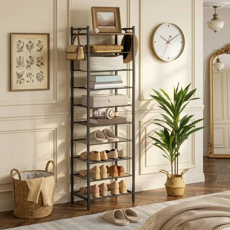 Efficient Metal Shoe Rack - Black media 3