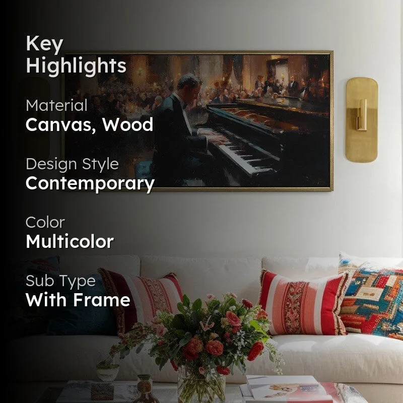 Harmonia Canvas Wall Painting With Frame media 2
