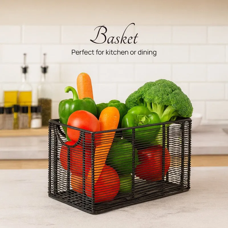 Foxy Boxy Mesh Basket - Black media 3