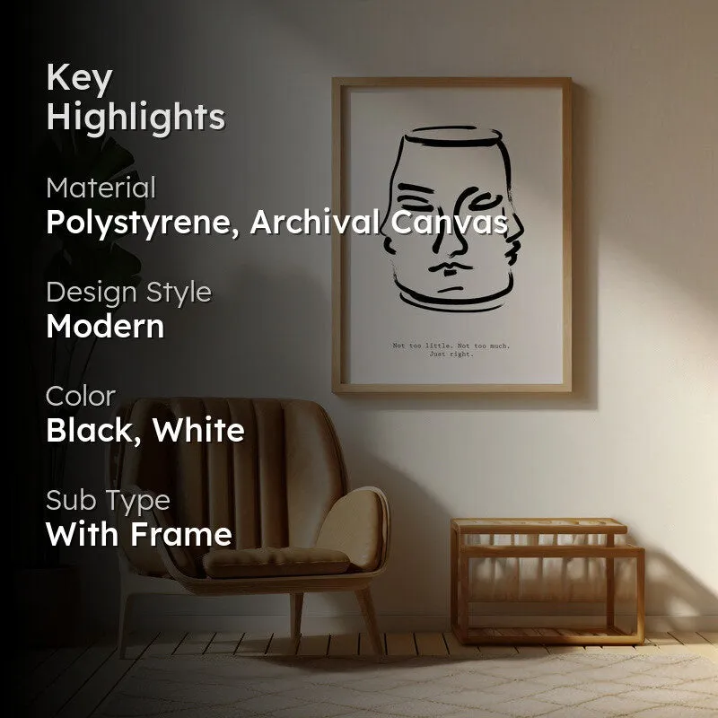 Equillibrium Archival Canvas Wall Art - Natural Brown Frame media 2