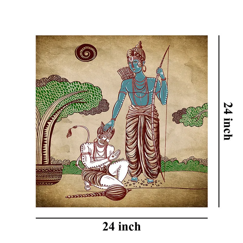 Geeta Updesh By Krishna Wall Painting media 8