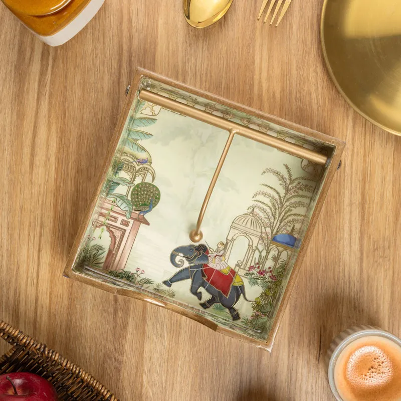 Raj Gaj Wooden Tissue Holder media 3