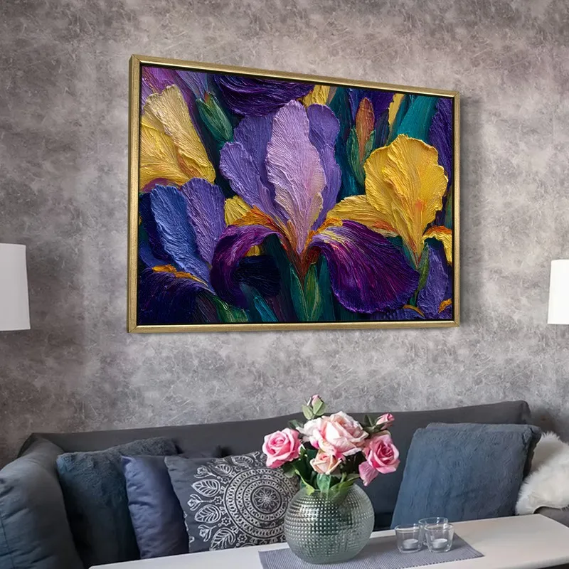 Violet Whisper Canvas Wall Painting With Frame media 6