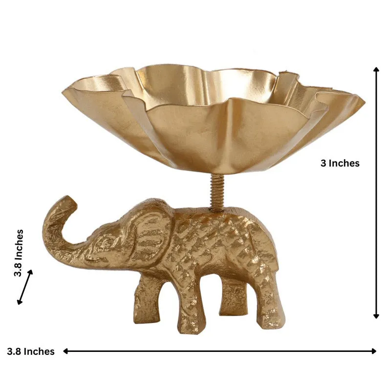 Gol Gajendra Tealight Candle Holder - Set Of Two media 6