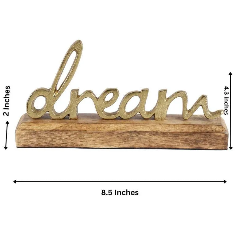 Dream Delve Typography Showpiece - Gold media 5
