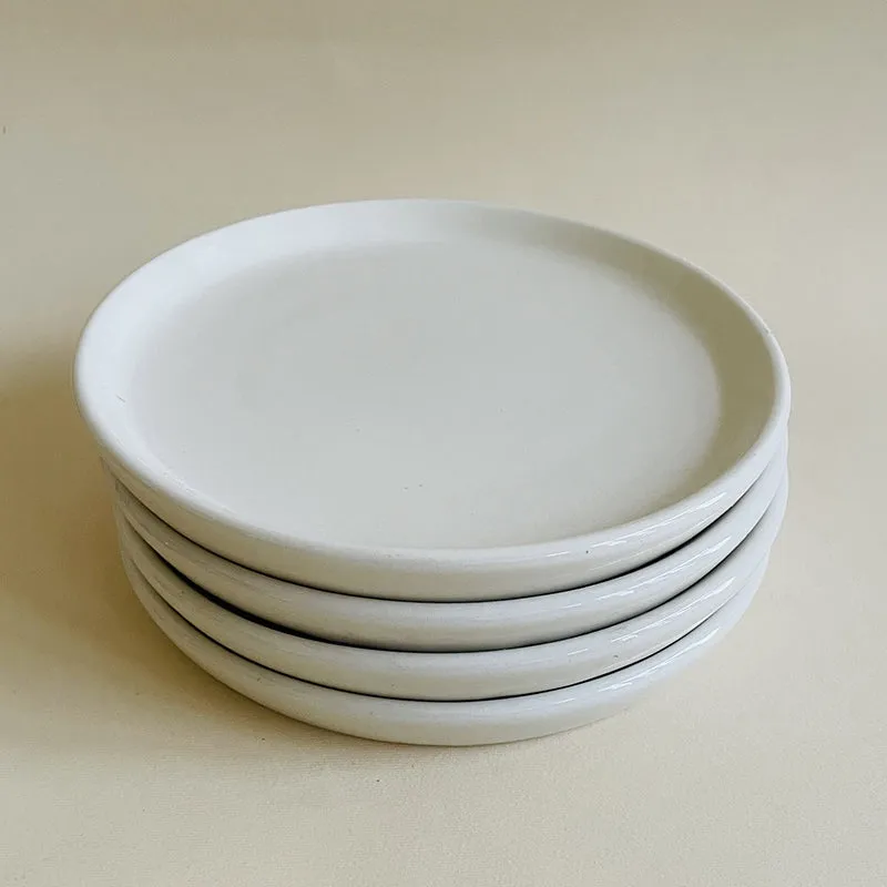 Aurale Ceramic Quarter Plate (White) - Set Of Four media 3