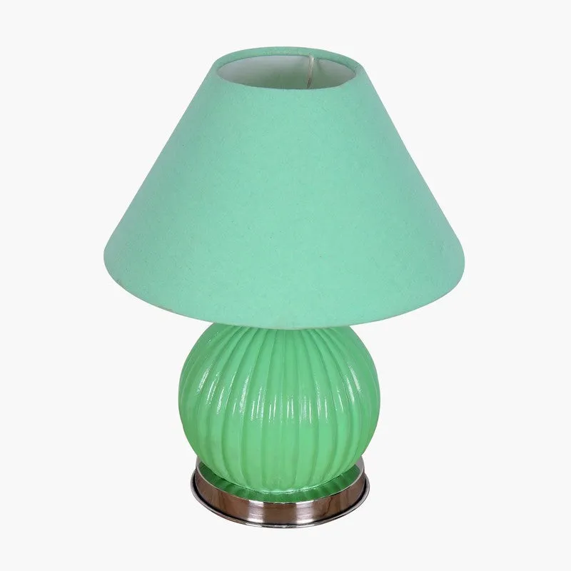 Glacera Glow Glass Table Lamp - Green media 4
