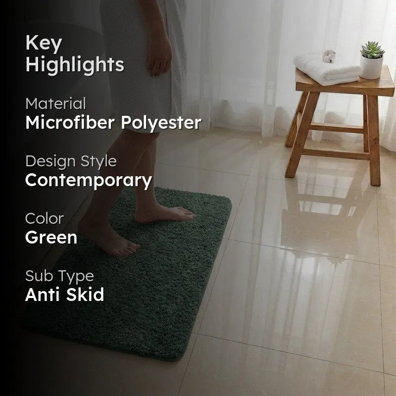 BathEase Anti Skid Bath Mats - Green media 2