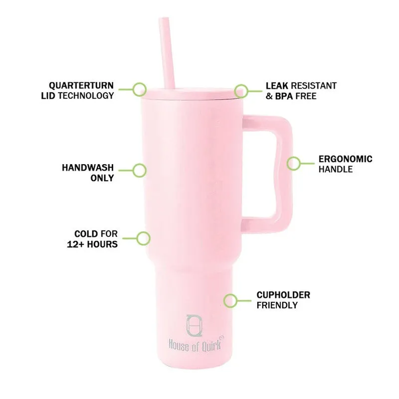 Hydra Boost Stainless Steel Tumbler (1200 ML) - Pink media 3