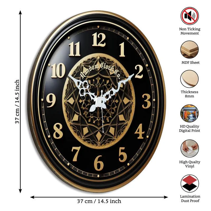 Amiri 3D Printed MDF Wall Clock media 5