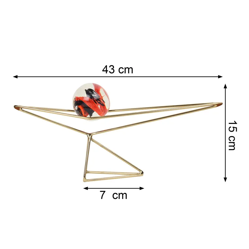 Orbus Nixo Showpiece - Red & Golden media 6