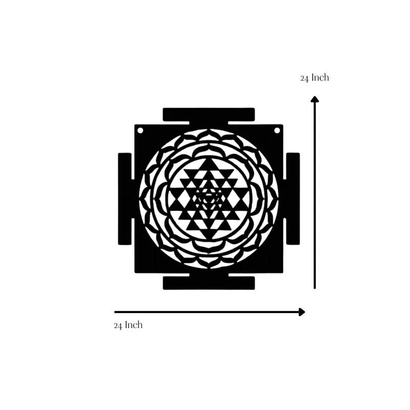 Infinite Mandala Lines Iron Wall Accent media 6