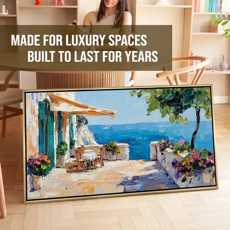 Terrace Dreams Canvas Wall Painting With Frame media 7