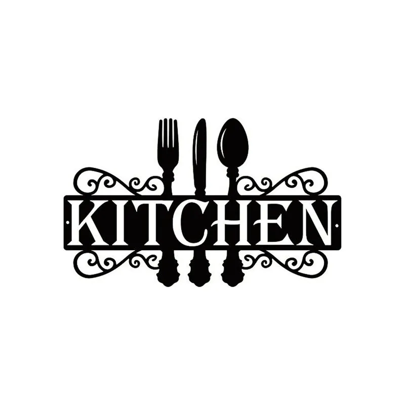 Kitchen Black Iron Wall Accent media 3