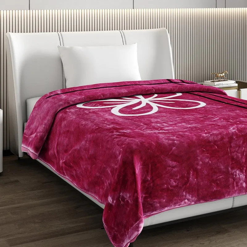 Monte Carlo Azure Dreamscape Blanket (Pink)- 950 GSM media 4