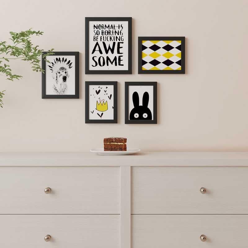 Be Awesome Art Work - Set Of Five