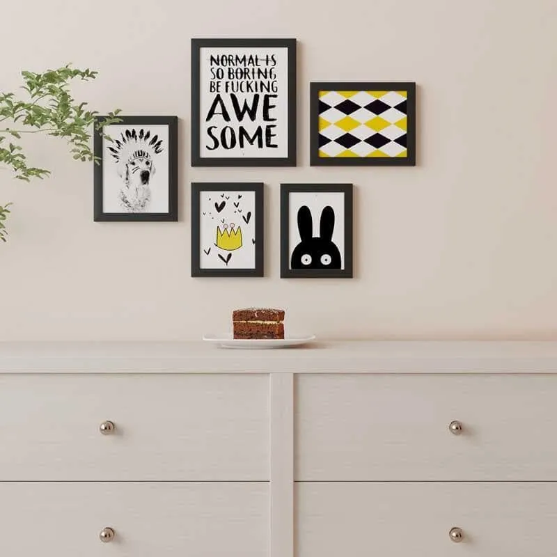 Be Awesome Art Work - Set Of Five media 1