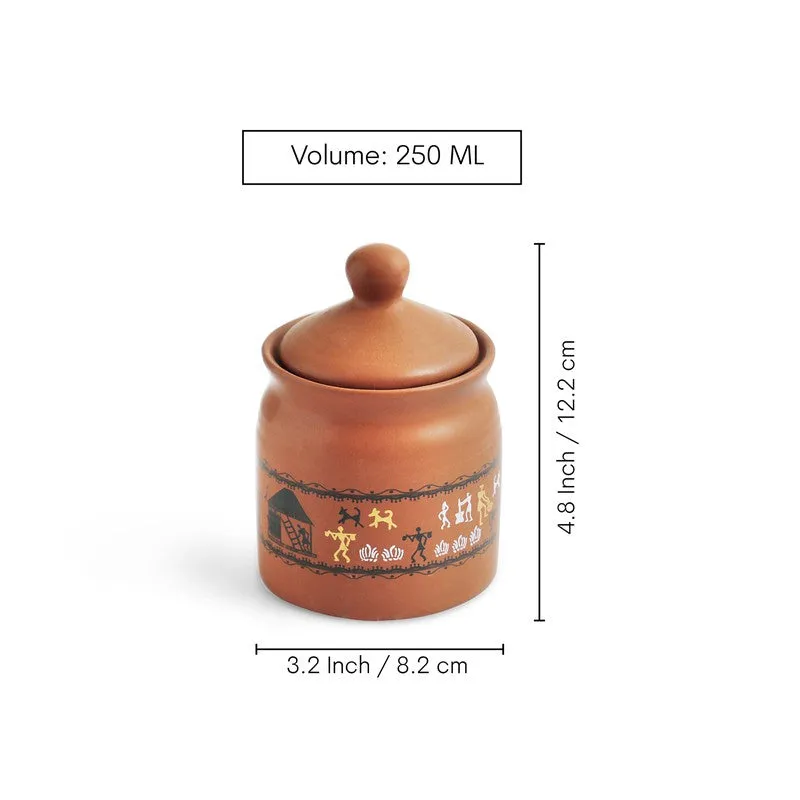 Arvia Bloom Ceramic Jar (250 mL) - Set Of Two media 5
