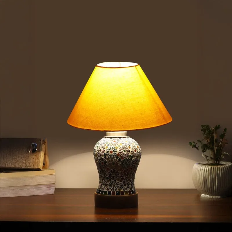 Canora Wooden Table Lamp - Multicolor media 1