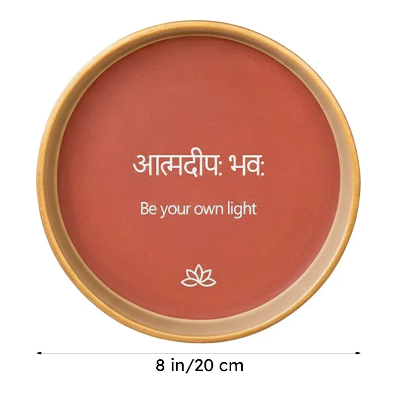 Be Your Own Light Terracotta Wall Plate media 7