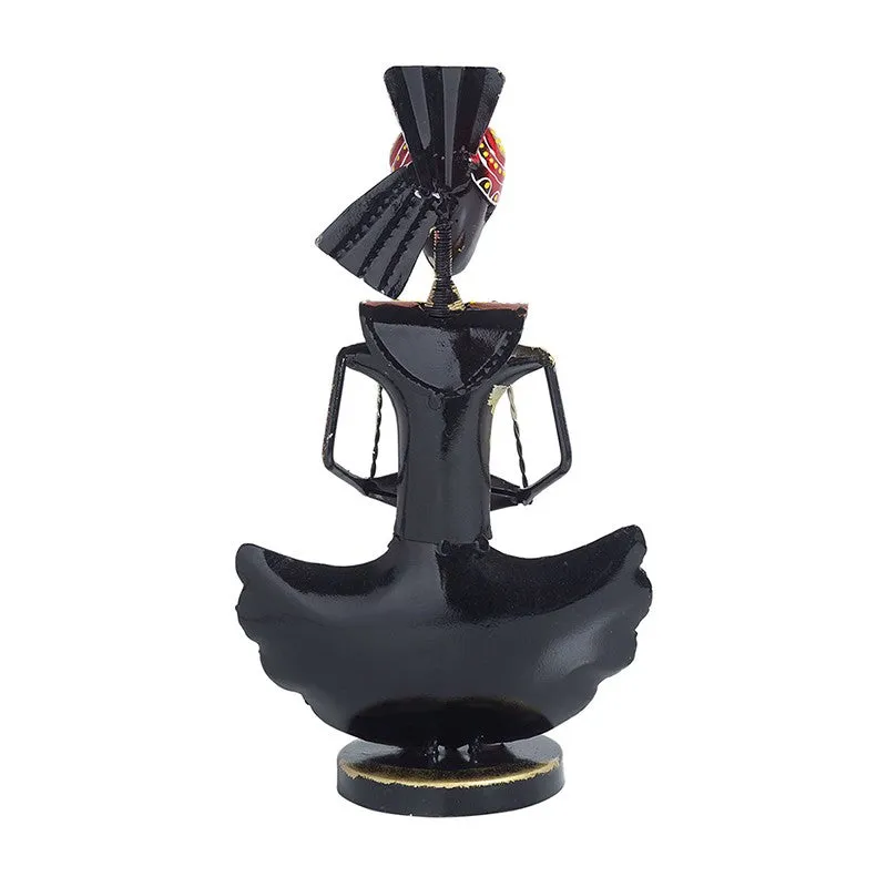 Folk Musician Iron Showpiece - Gold,Red media 5