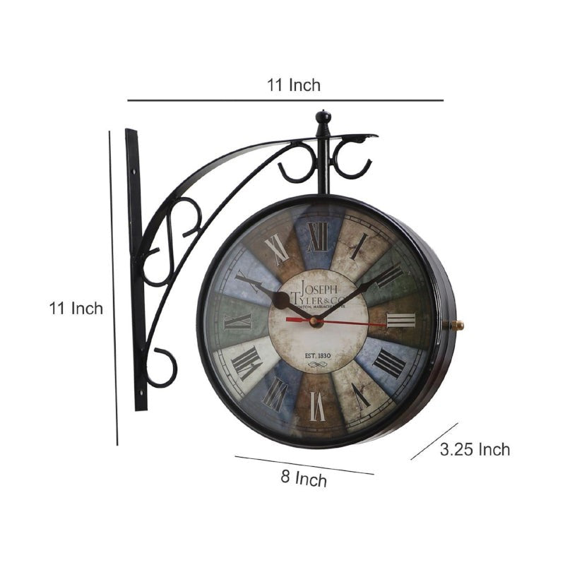 Color Block Double Sided Station Clock media 6