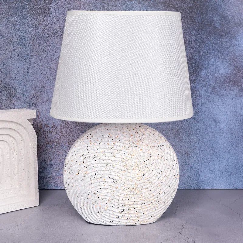 AarviDecor Gideon Accent Ceramic Table Lamp - White media 5