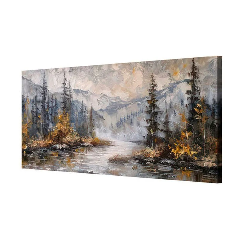 Dreamscape Mountain Landscape Poly Canvas Wall Painting media 5