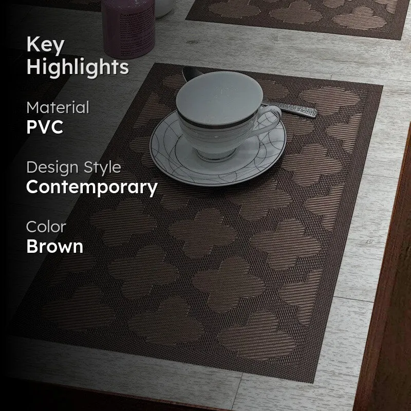 Sylva Table Mats (Brown) - Set Of Six media 2
