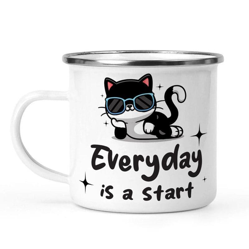 Cat Stainless Steel Coffee Mug (330 mL) media 3