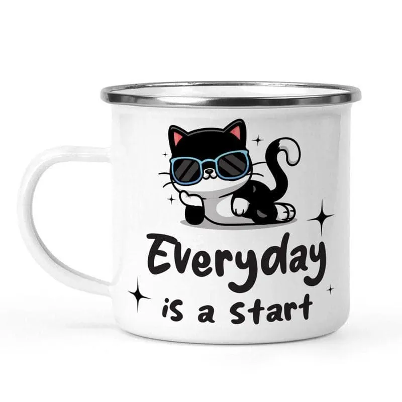 Cat Stainless Steel Coffee Mug (330 mL) media 3