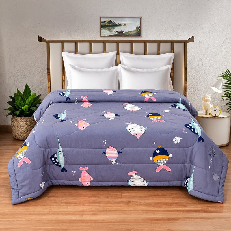 Ocean Bubbles Microfiber Kids Comforters - 150 GSM