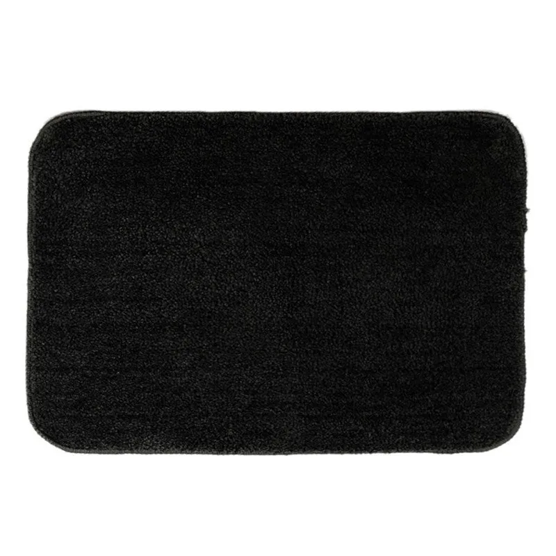 Minimal Mist Microfiber Bath Mats (Black) - Set of Two media 5