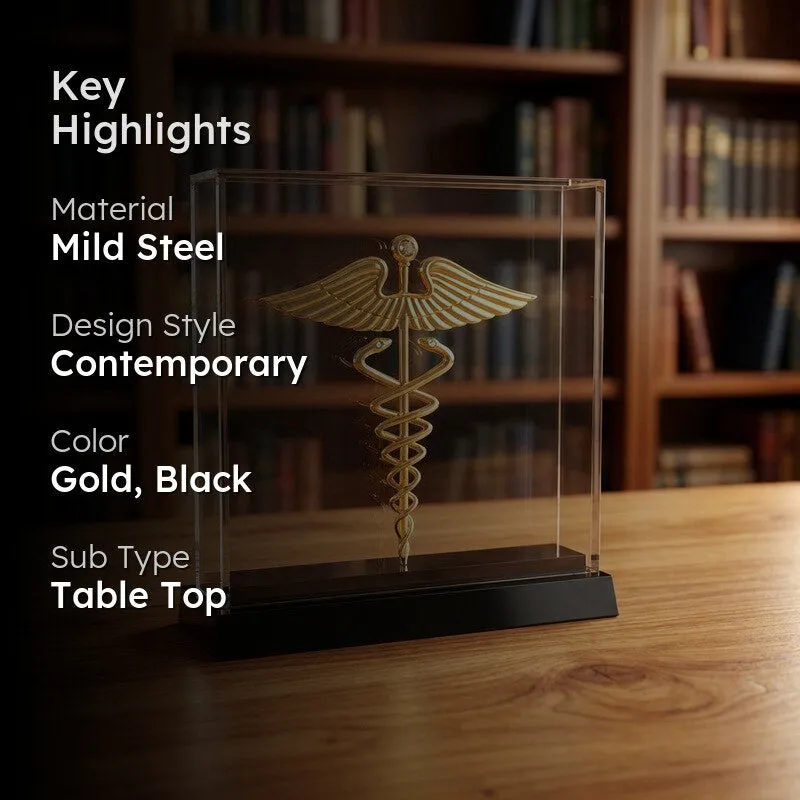 Royal Medico 24K Gold Plated Mild Steel Showpiece media 2