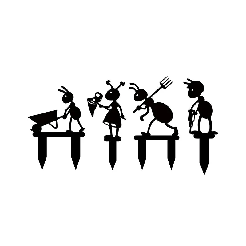 Mrs Ant Garden Stake - Set Of Four media 3