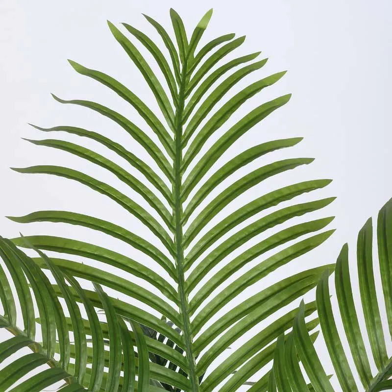 Faux Lush Dypsis Areca Plam Plant With Black Plastic Pot -5 Feet media 4