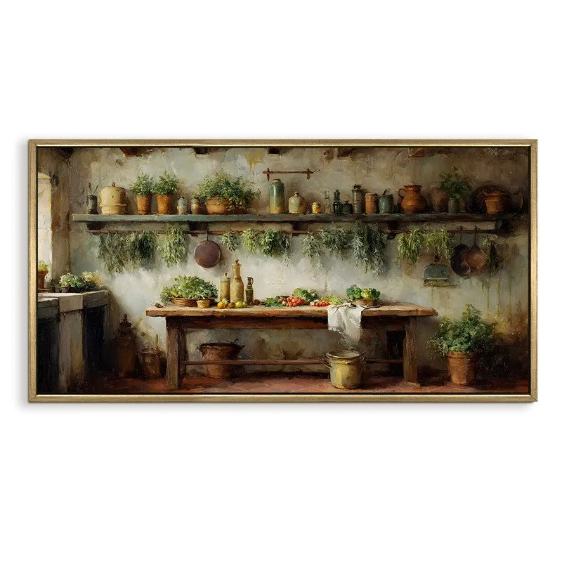 Country Pantry Canvas Wall Painting With Frame media 3