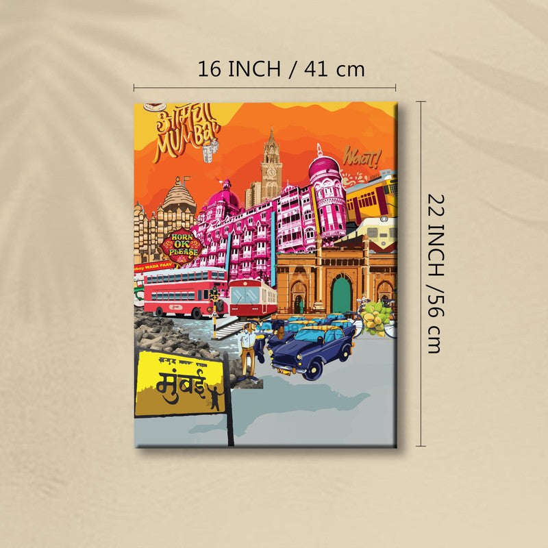 Mumbai Abstra Canvas Wall Art media 7