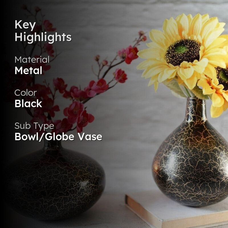Iyana Metal Vase - Big media 2