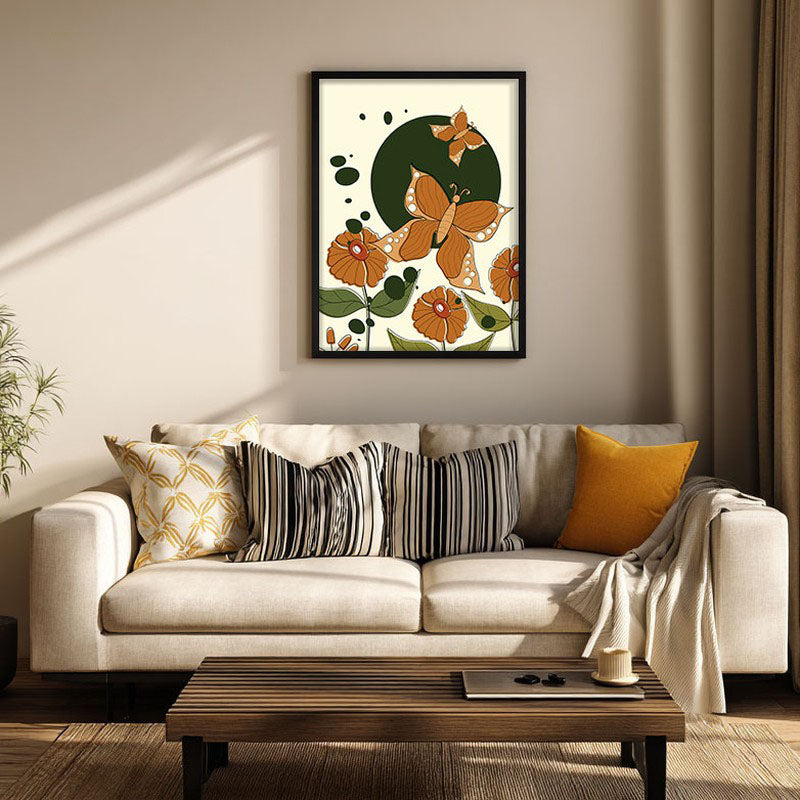 Verdant Visions Archival Canvas Wall Art - Black Frame