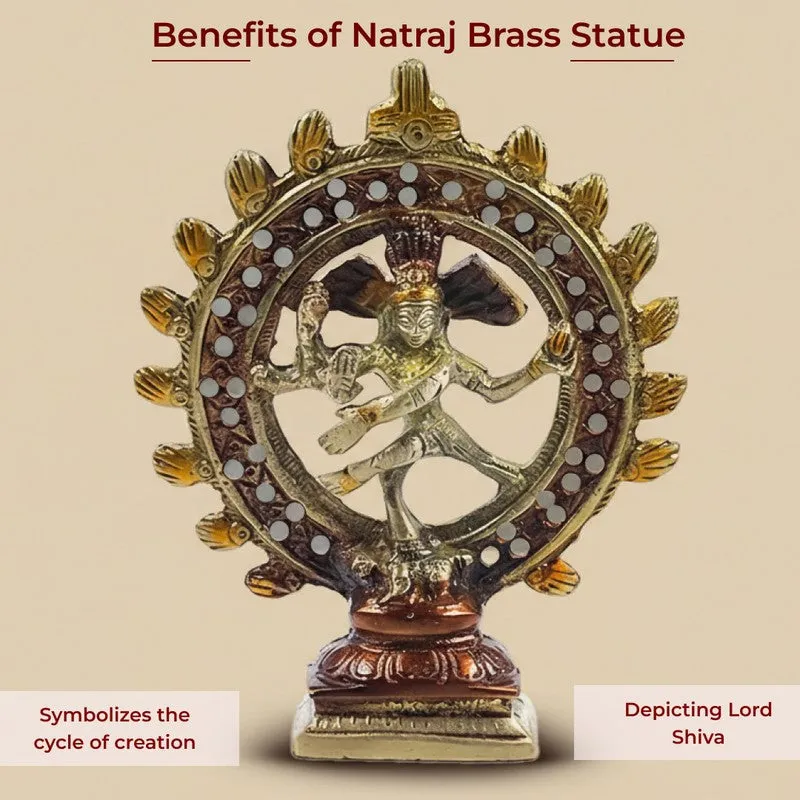 Cosmic Nataraja Divine Brass Idol media 4