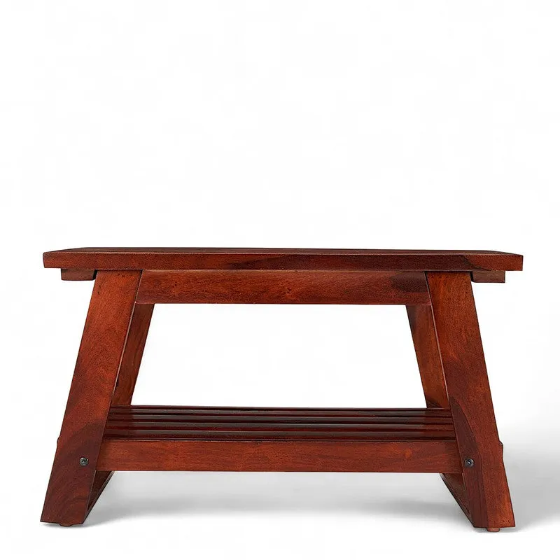 Axeron Sheesham Wooden Center Table - Rich Brown media 7