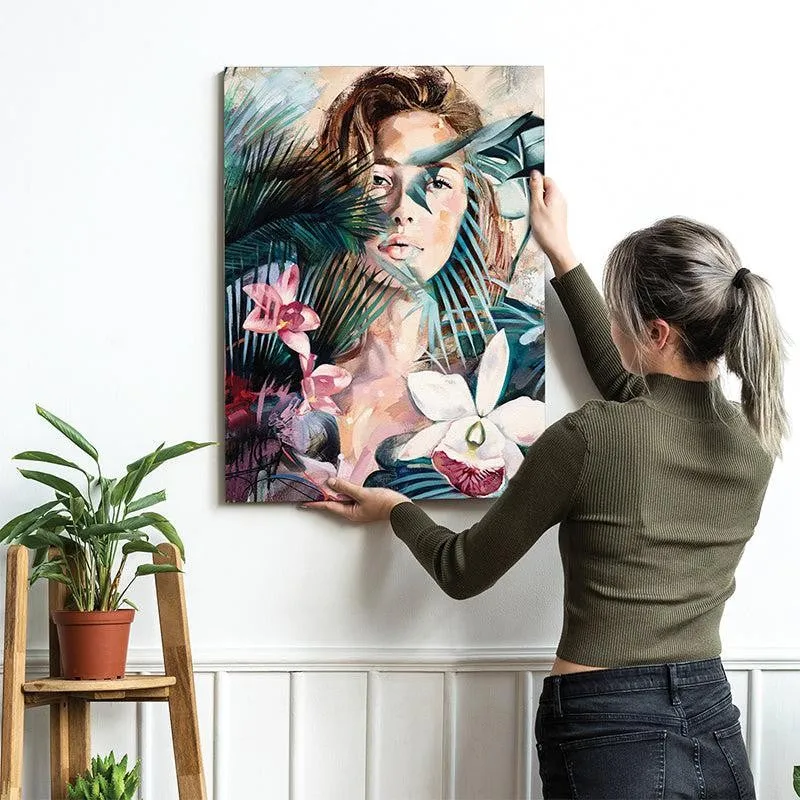Jungle Bloom Canvas Wall Painting media 3