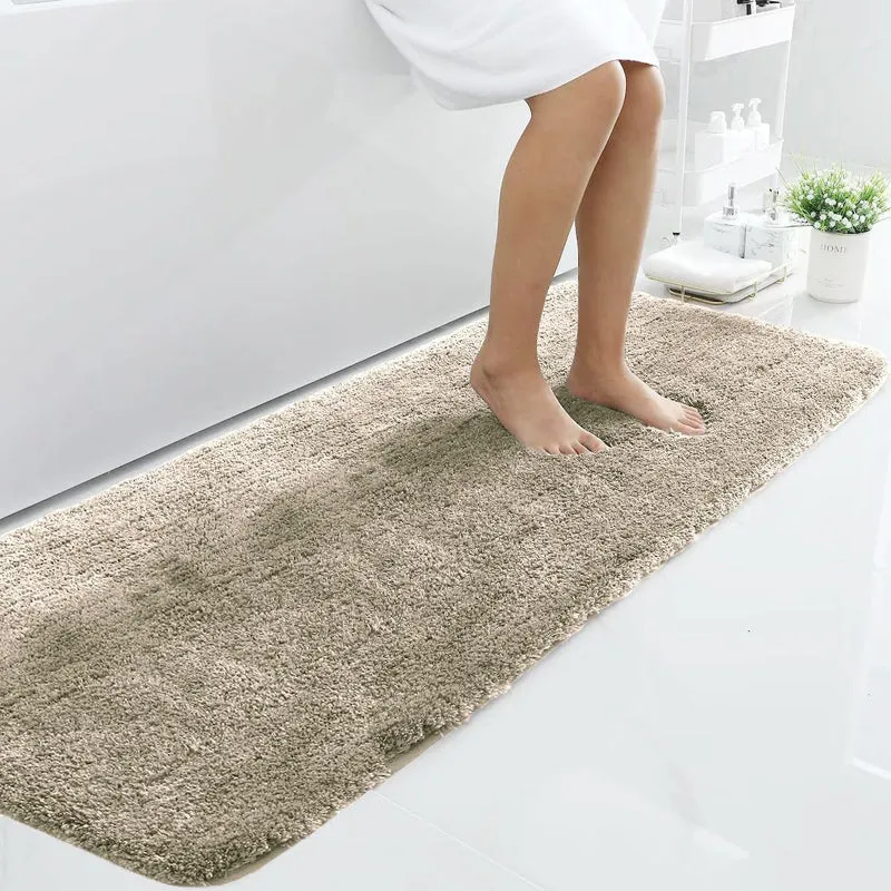 Vegas Luxe Micro Fiber Runner Rug - Beige media 1